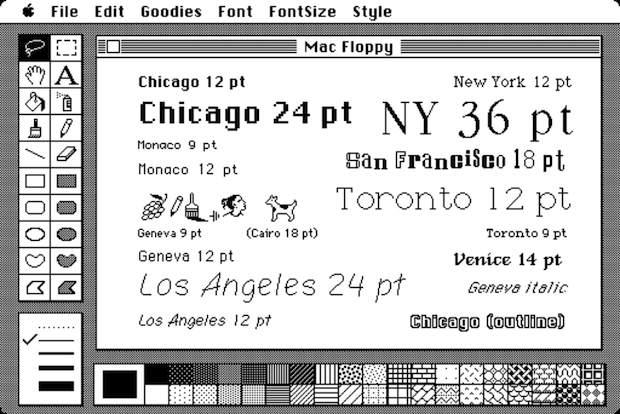 Macintosh fonts